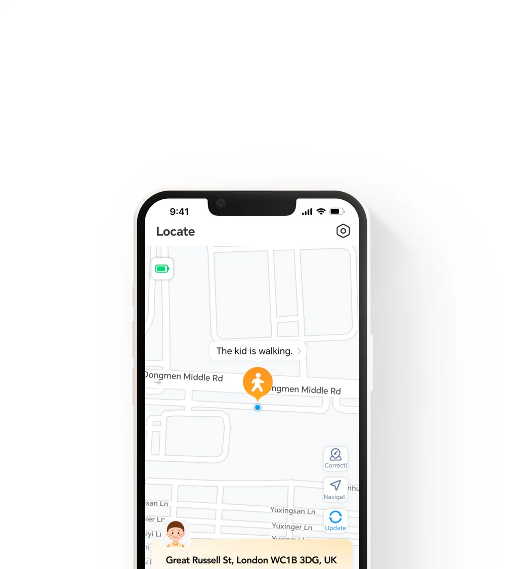 GPS - 10 M accuracy live location tracking via imoo app