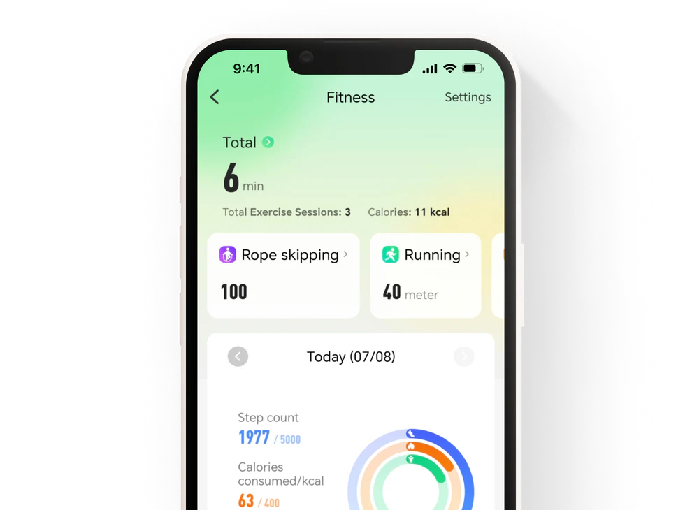 Activity Tracker as on imoo APP