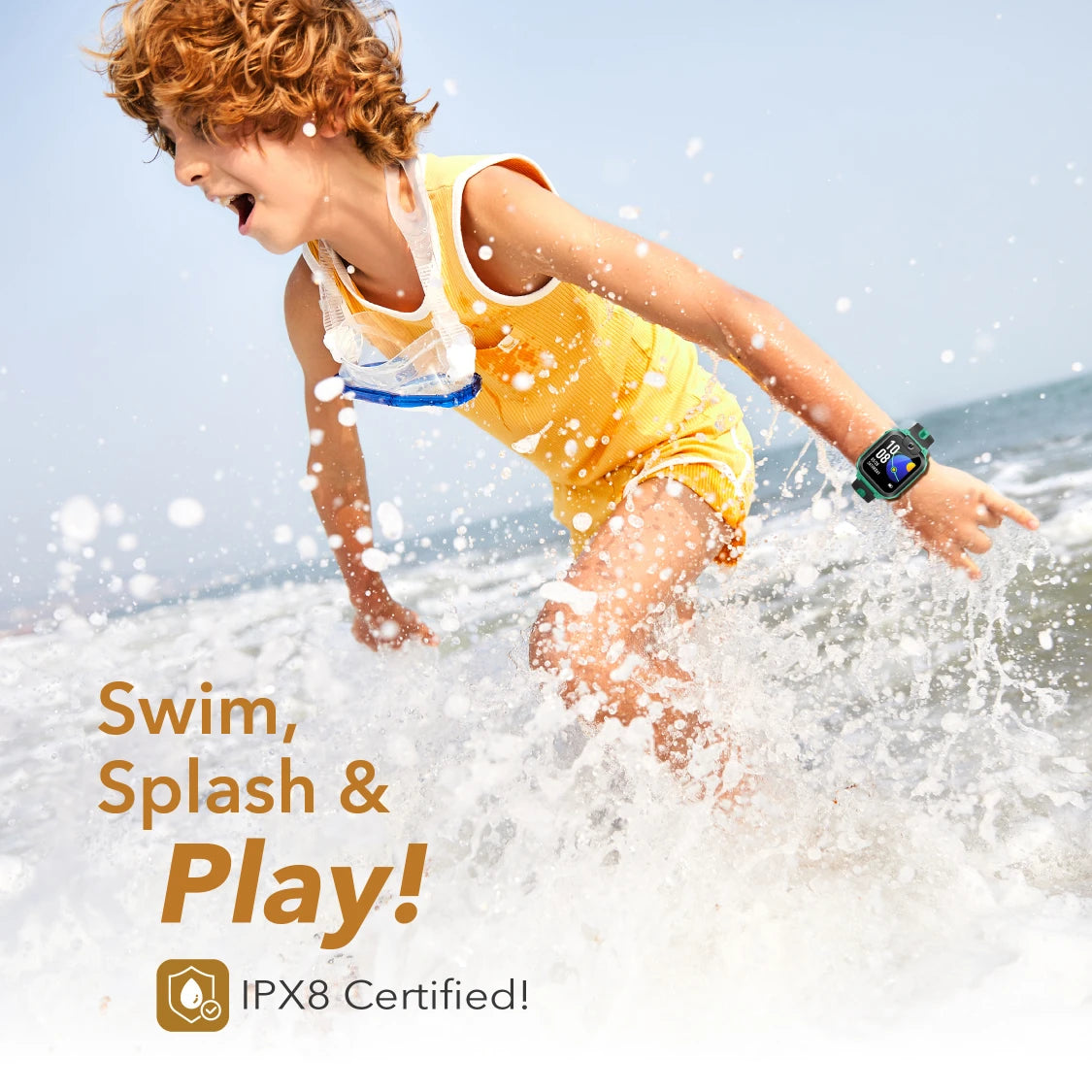 imoo Z1 IPX8 rated waterproof perfect for kids who love swmming