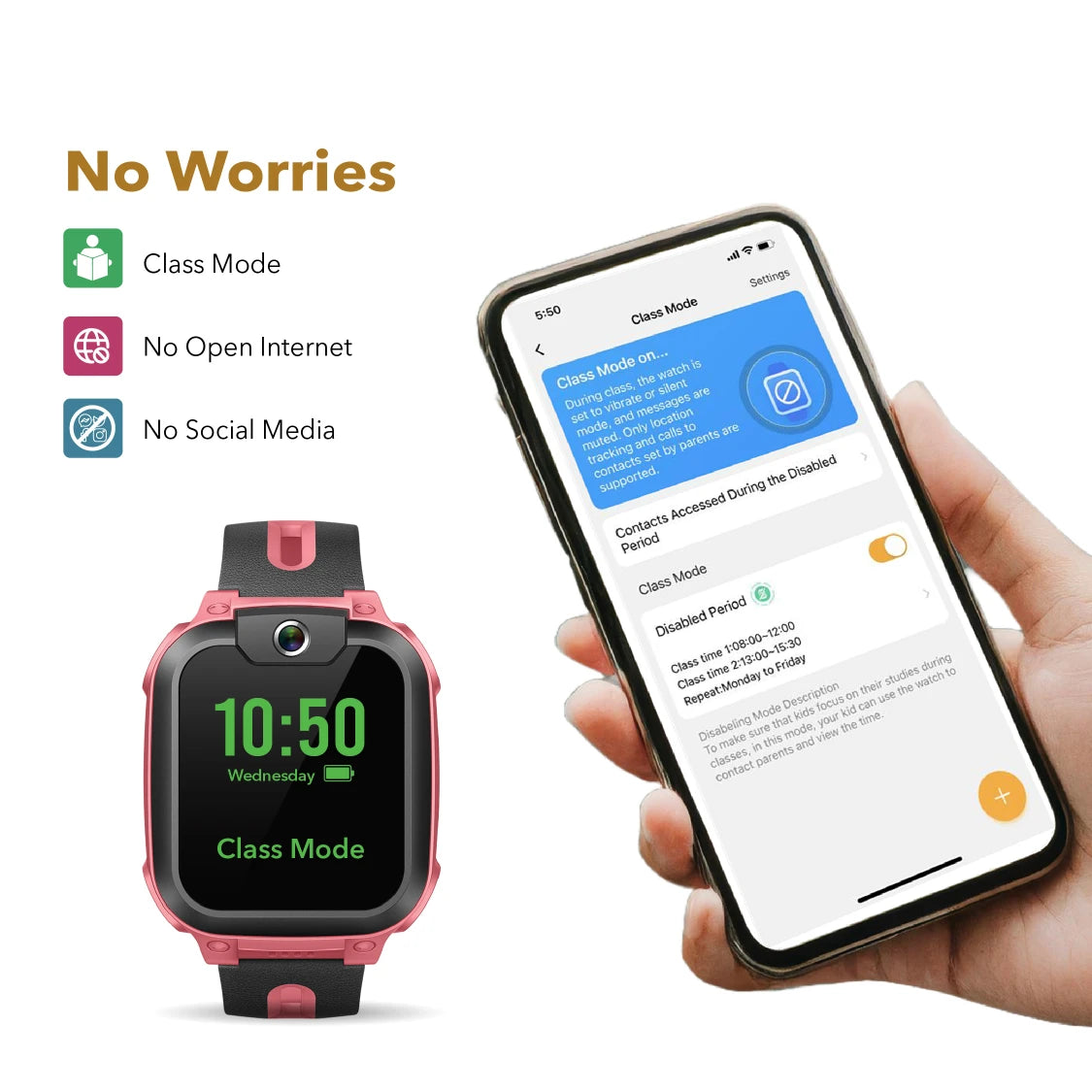 imoo Z1 = Worry free parenting - all controls in the palm of your hand
