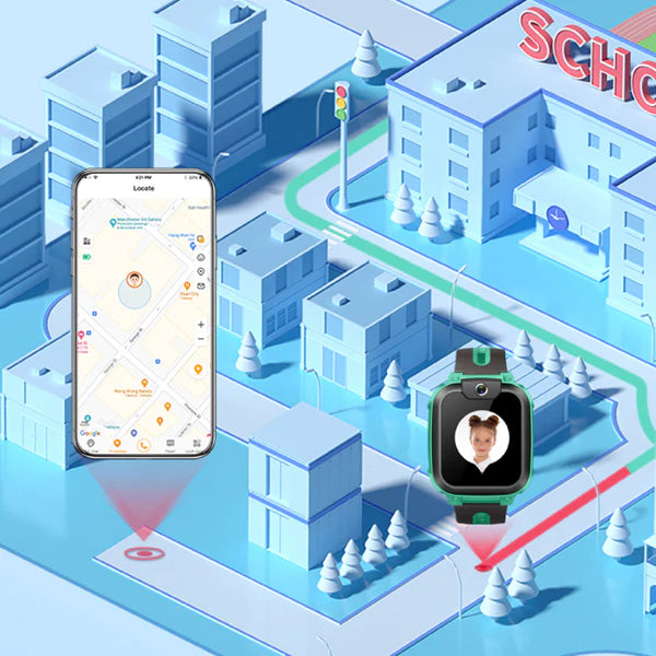 Know where your child is and with GEO fencing get imitation when they reach or leave the secure zone