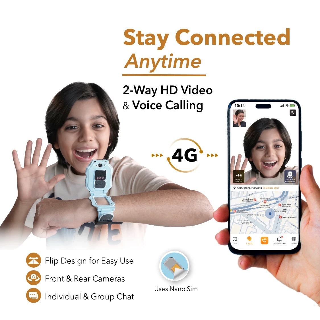 imoo Z7 the best choice in Watchphone for boys with 2 way calling