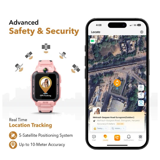 Know where your child is with GPS Tracking imoo smart watchphone accurate location tracking feature