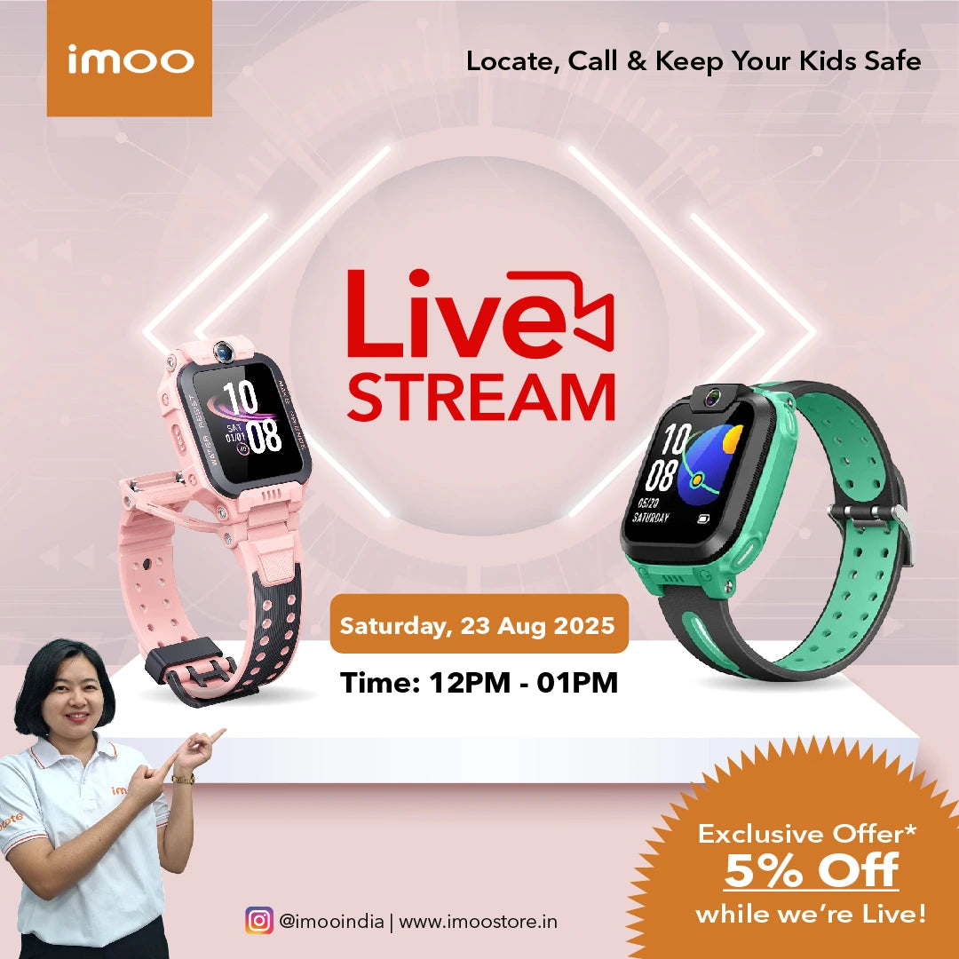 Catch us on imoo Live on the 23rd of August