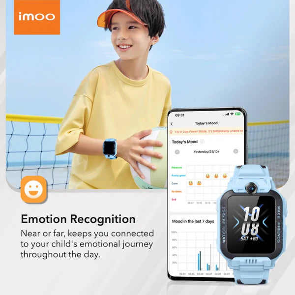 imoo Z7 smartwatch for children, featuring GPS tracking and communication tools for keeping kids safe and connected.