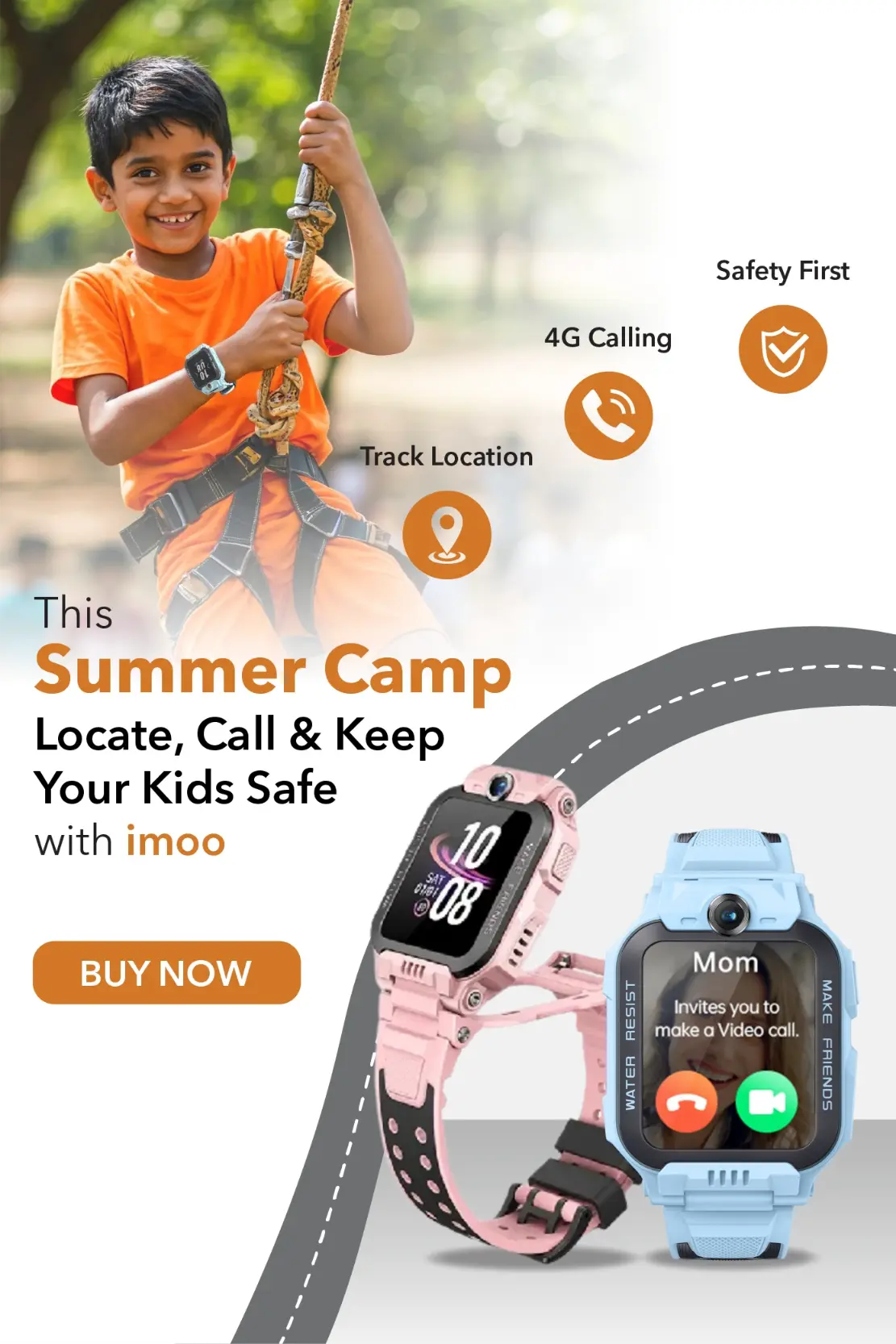 imoo smart watch  your companion for summer camps